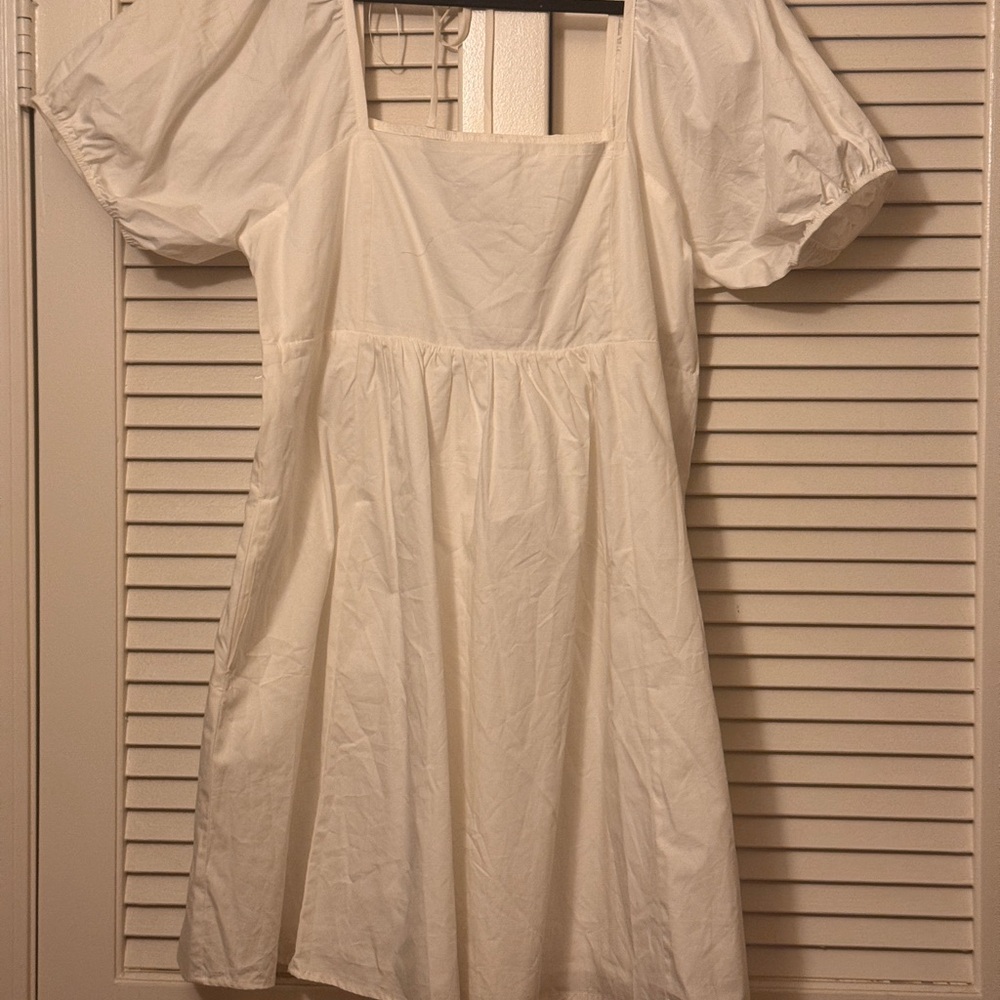 Draper James Magnolia White Puff Sleeve Dress